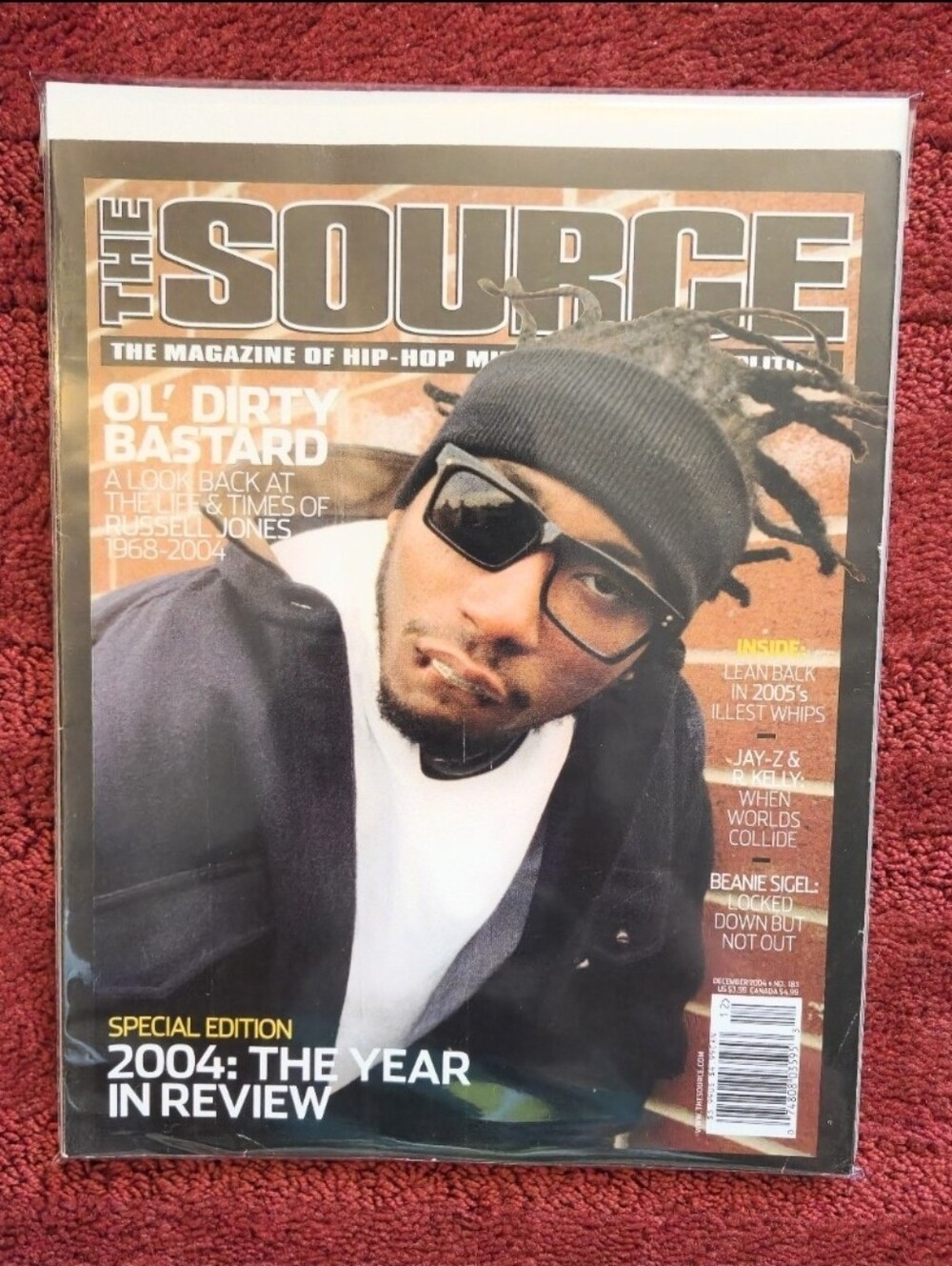 Vtg The Source Magazine Dec 2004 Ol Dirty Bastard Special Edition Wu-tang Clan